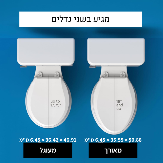 מושב אסלה בידה ברונדל ללא חשמל